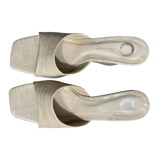 Journee Collection Women's Taupe Vivvy Wedge Slip On Open Toe Sandals - Picture 1 of 7